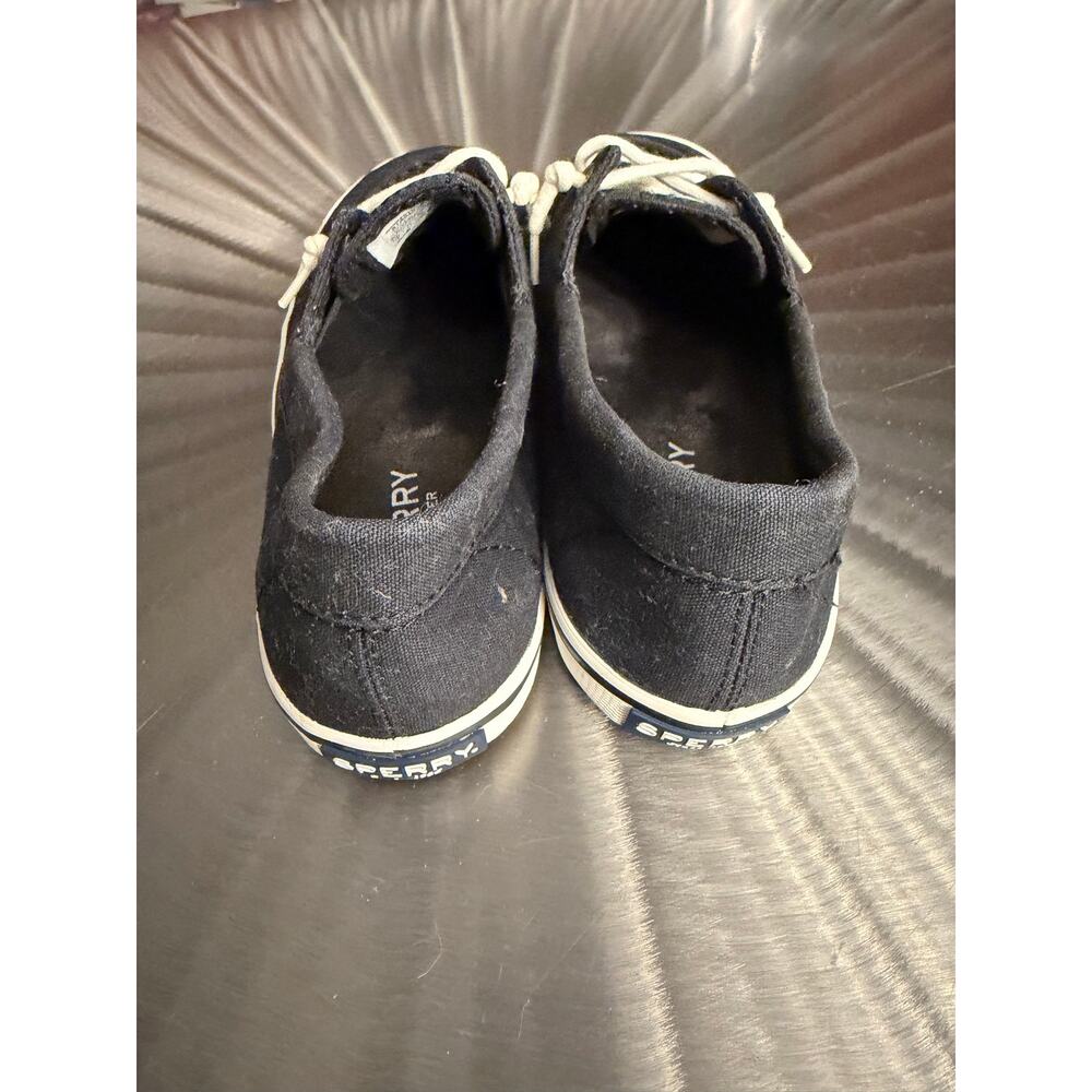Sperry Top Sider Black Canvas Women’s Boat Shoes - Size: 8 - Picture 4 of 9